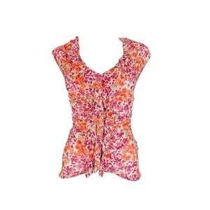 vintage cottagecore mesh top